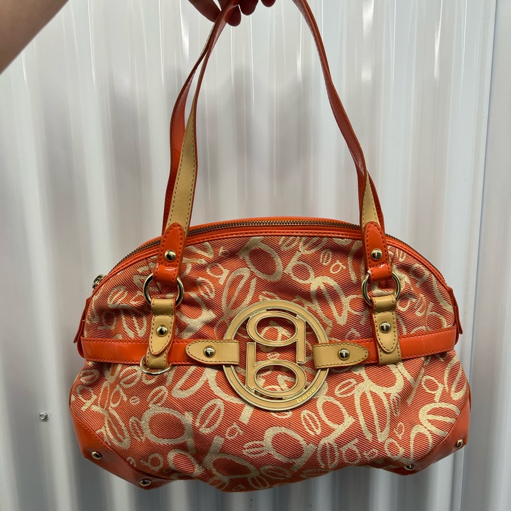 Y2K bebe orange logo shoulder bag • brand new • 2000s